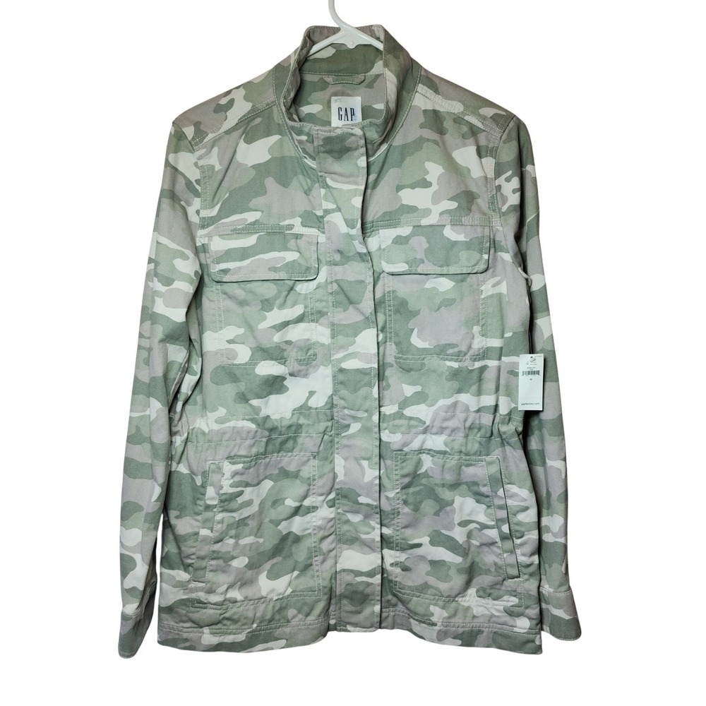 GAP Camo Utility Field Jacket Green Tan‎ Camouflage Men's  M NWT